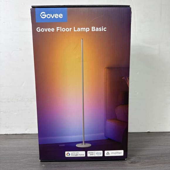 Govee RGBIC Floor Lamp Basic LED Corner Lamp Works with Alexa 1000 Lumen Smart